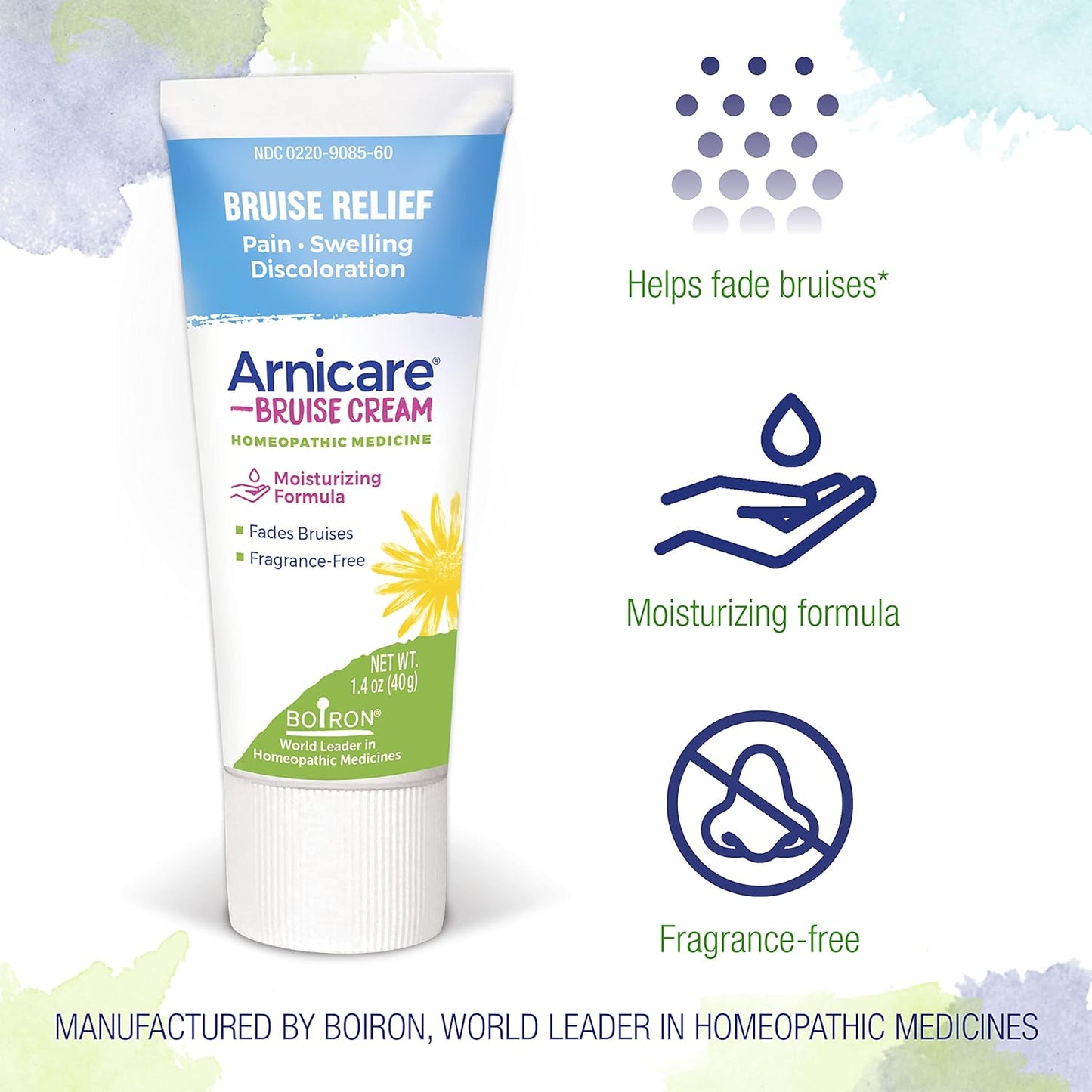 Boiron Arnicare Bruise Cream for Pain Relief from Bruising and Swelling or Discoloration from Injury - 1.4 oz - Nirvana Guru