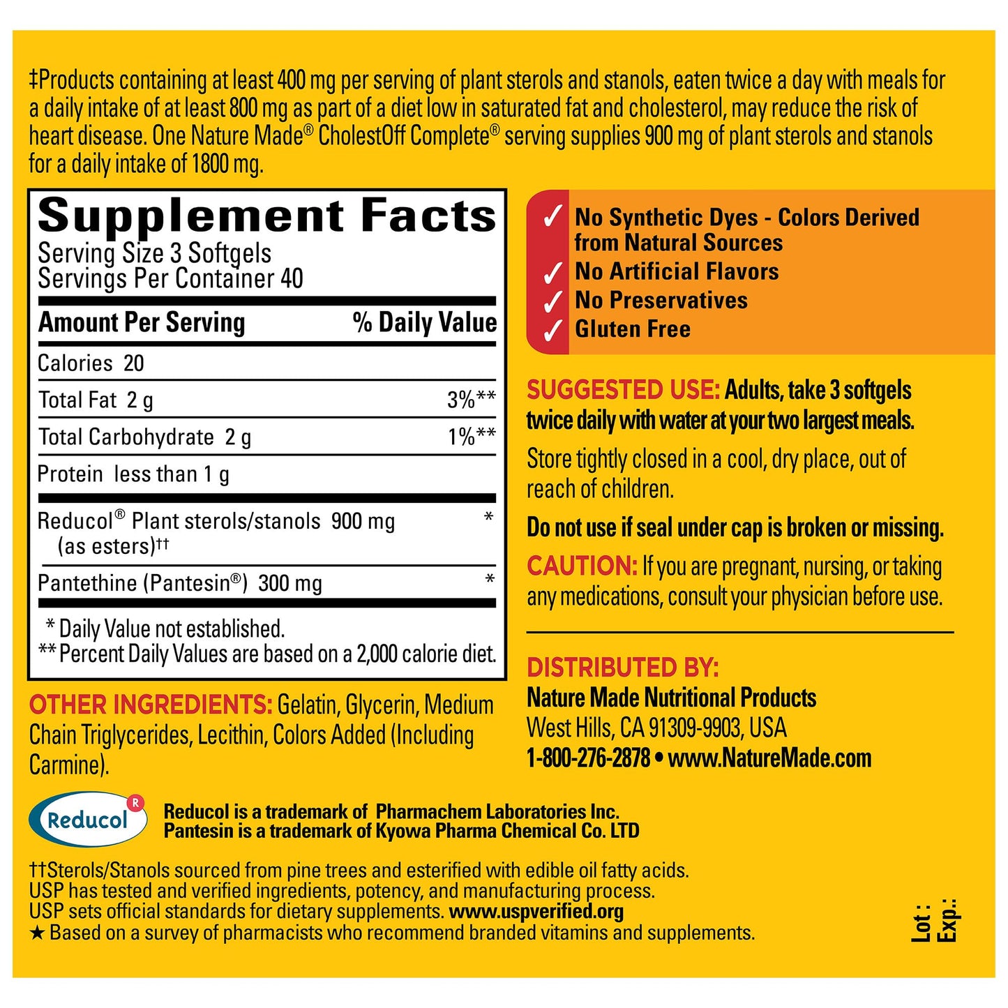 Nature Made CholestOff Complete, 120 Softgels, 20 Day Supply - Nirvana Guru