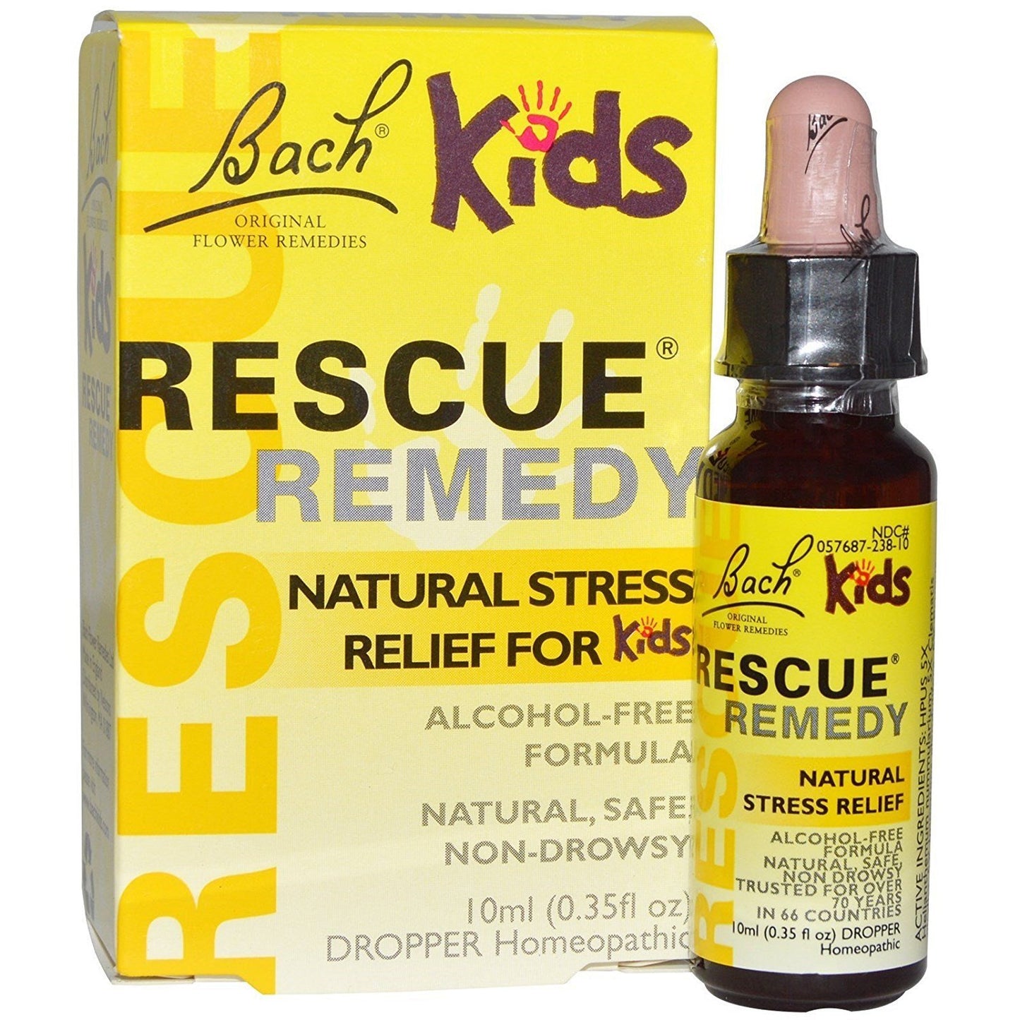 Bach RESCUE REMEDY KIDS Dropper 10mL, Natural Stress Relief, Homeopathic Flower Essence, Vegan, Gluten & Sugar-Free, Kid-friendly, Non-alcohol Formula - Nirvana Guru
