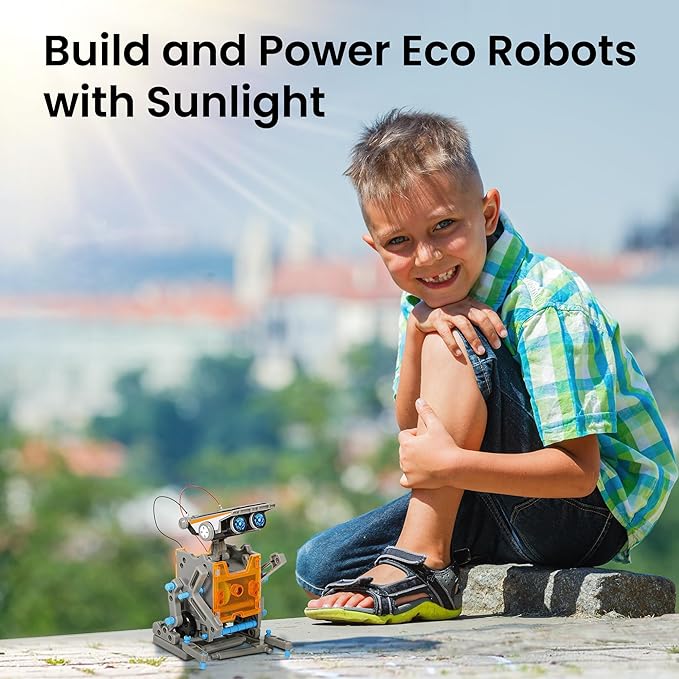 Sillbird 12-in-1 Solar Robot Building Kit STEM Gift for Boys Aged 8-13, DIY Science Educational Robotic Toys for Kids Teens Birthday, Powered by The Sun with 190 Pieces nirvanaguru