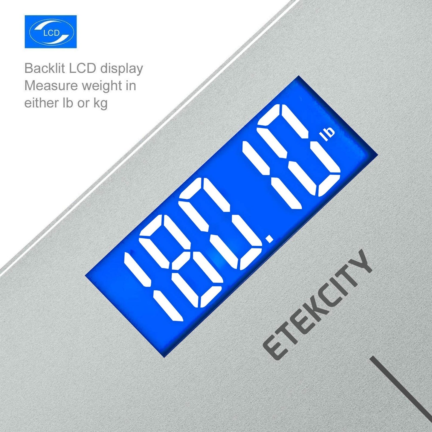 Etekcity Digital Body Weight Bathroom Scale, Large Blue LCD Backlight Display, High Precision Measurements,6mm Tempered Glass, 400 Pounds Nirvana Guru