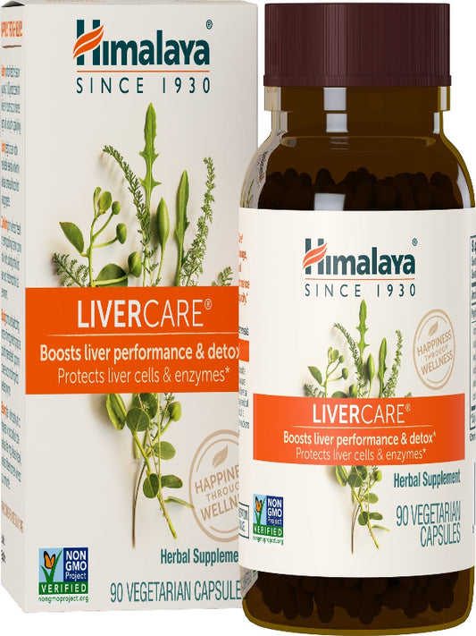 Himalaya LiverCare, 45 Day Supply - Herbal Liver Support Promoting Waste Elimination, Liver Cleanse, Detox, and Bile Production - Vegan, Non-GMO, Gluten Free, 375 mg, 90 Capsules Nirvana Guru