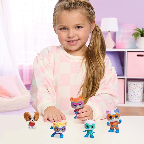 Just Play Disney Junior SuperKitties Hero Squad 5-Piece Figure Set, Kids Toys for Ages 3 Up nirvanaguru