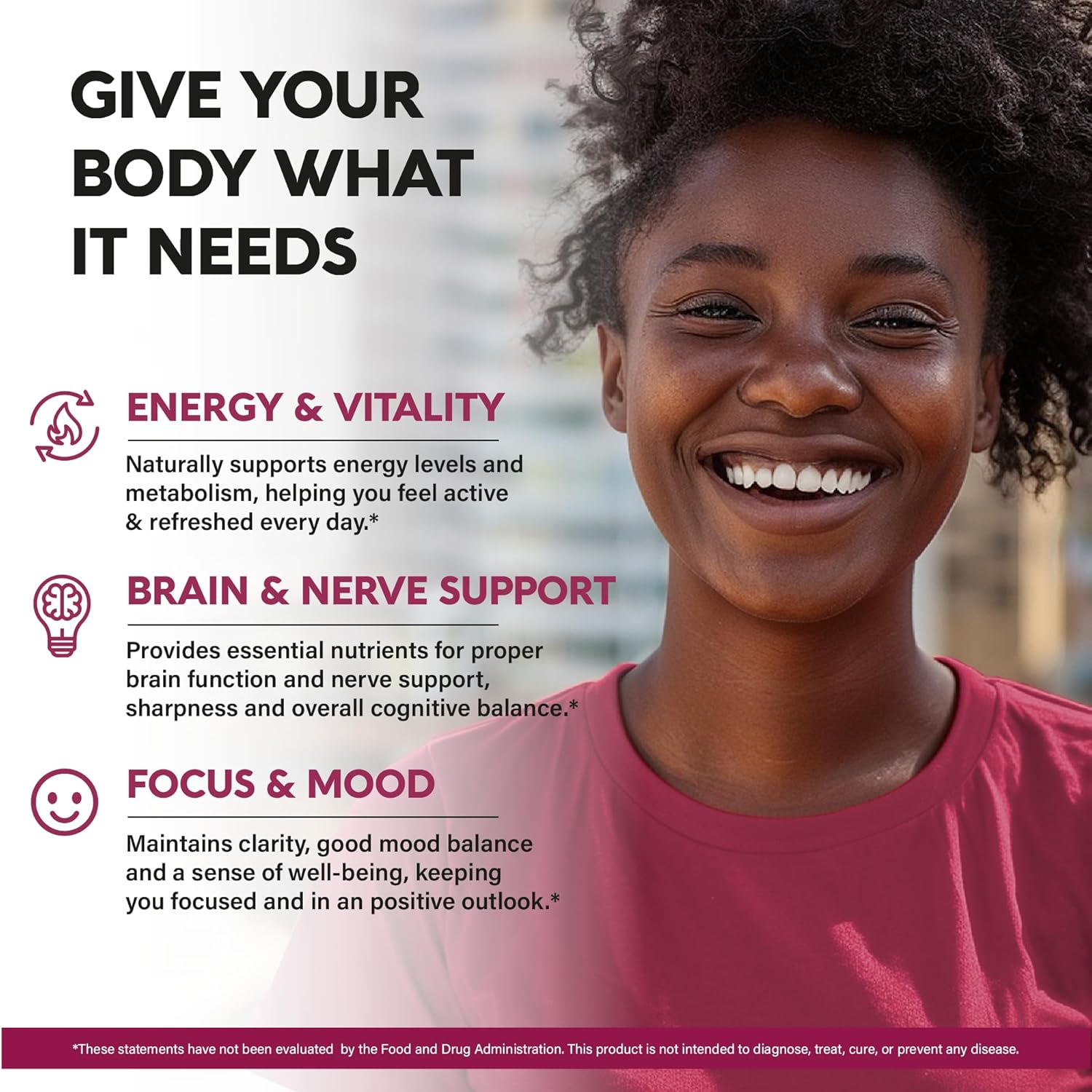 Vitamin B Complex for Men & Women - Made in USA - B-Complex: B1, B2, B3, B5, B6, B7, B8, B9, B12 with Vitamin C, Choline, Inositol - Energy, Brain & Heart Support Supplement, 60 Vegan Capsules Nirvana Guru