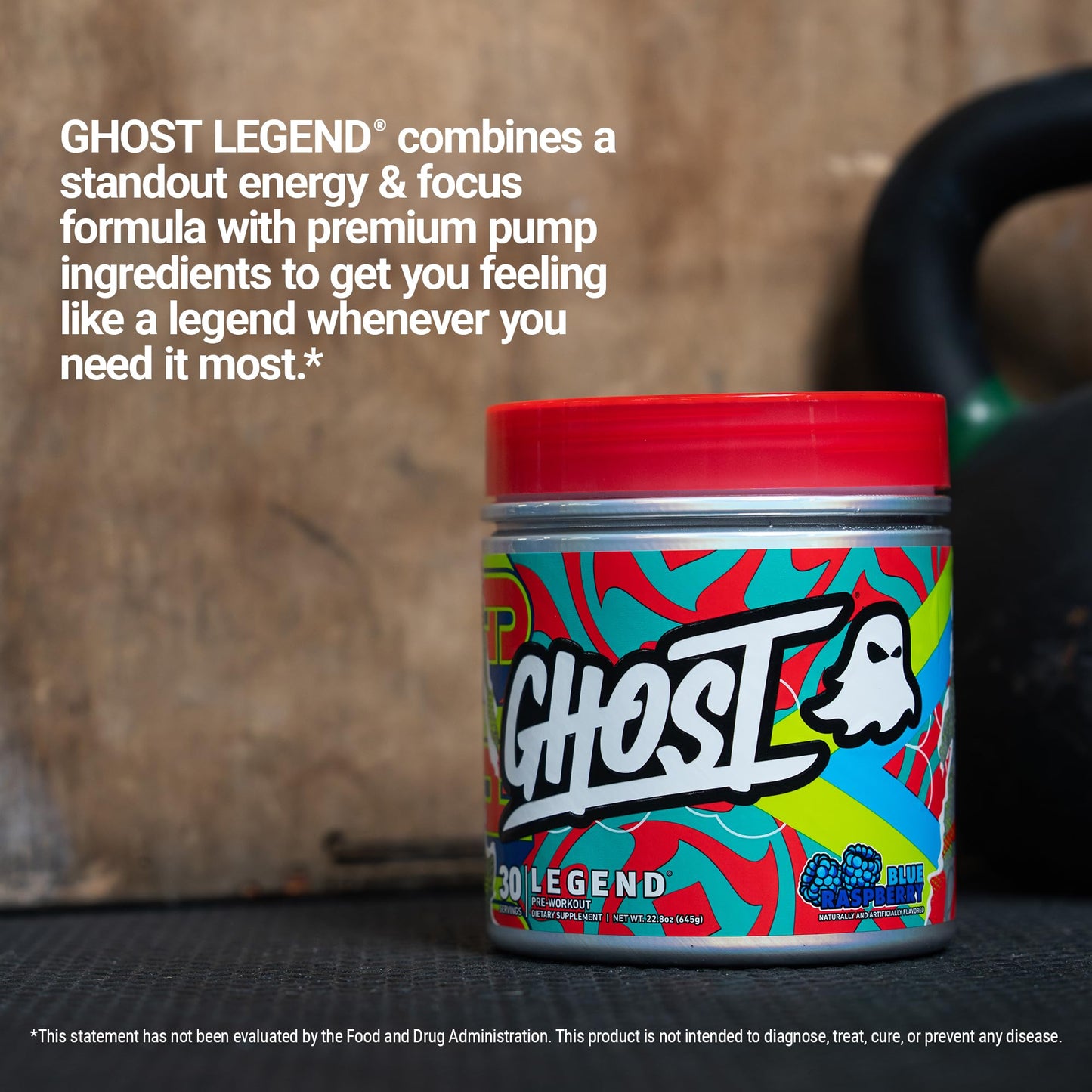 GHOST Legend Pre-Workout Powder, Blue Raspberry - 30 Servings – Pre-Workout for Men & Women with Choline, L-Citrulline, & Beta Alanine for Energy & Focus Nirvana Guru