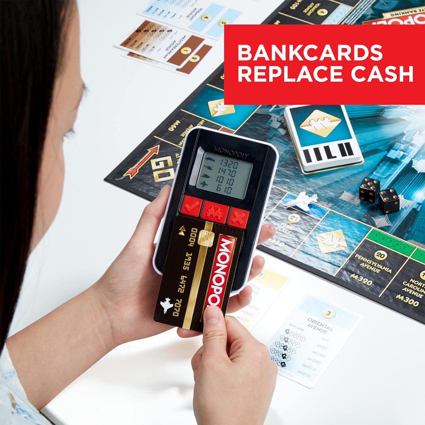 Hasbro Gaming Monopoly Ultimate Banking Edition Board Game for Families and Kids Ages 8 and Up, Electronic Banking Unit Nirvana Guru