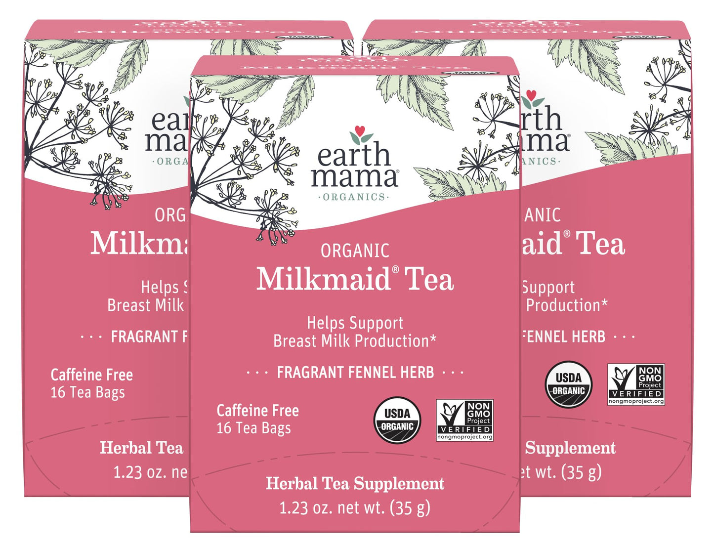 Earth Mama Organic Third Trimester Tea Bags | 100% USDA Organic Herbal Tea for Late Pregnancy Comfort + Childbirth Preparation, 16 Teabags Per Box (2-Pack) Nirvana Guru