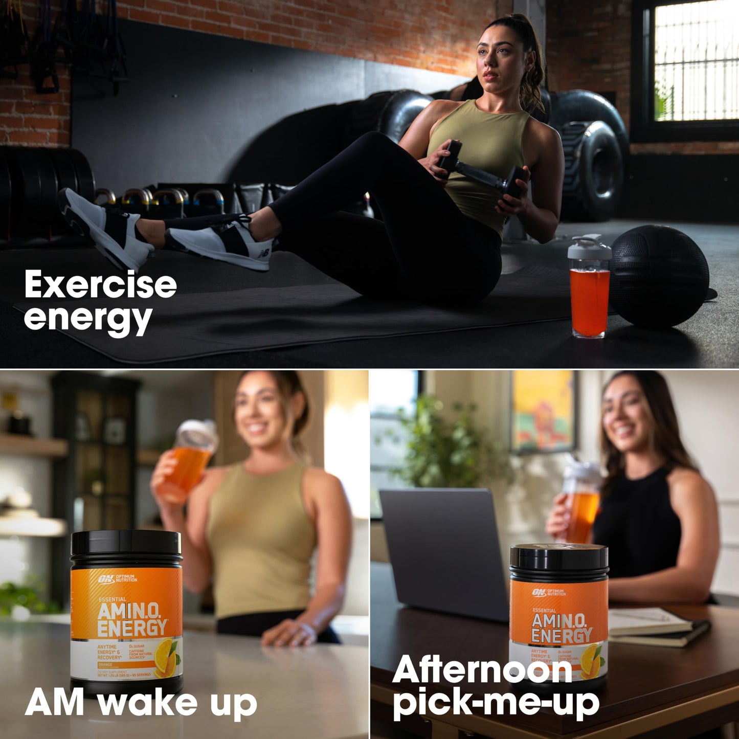 Optimum Nutrition Amino Energy - Pre Workout with Green Tea, BCAA, Amino Acids, Keto Friendly, Green Coffee Extract, Energy Powder - Concord Grape, 65 Servings (Packaging May Vary)