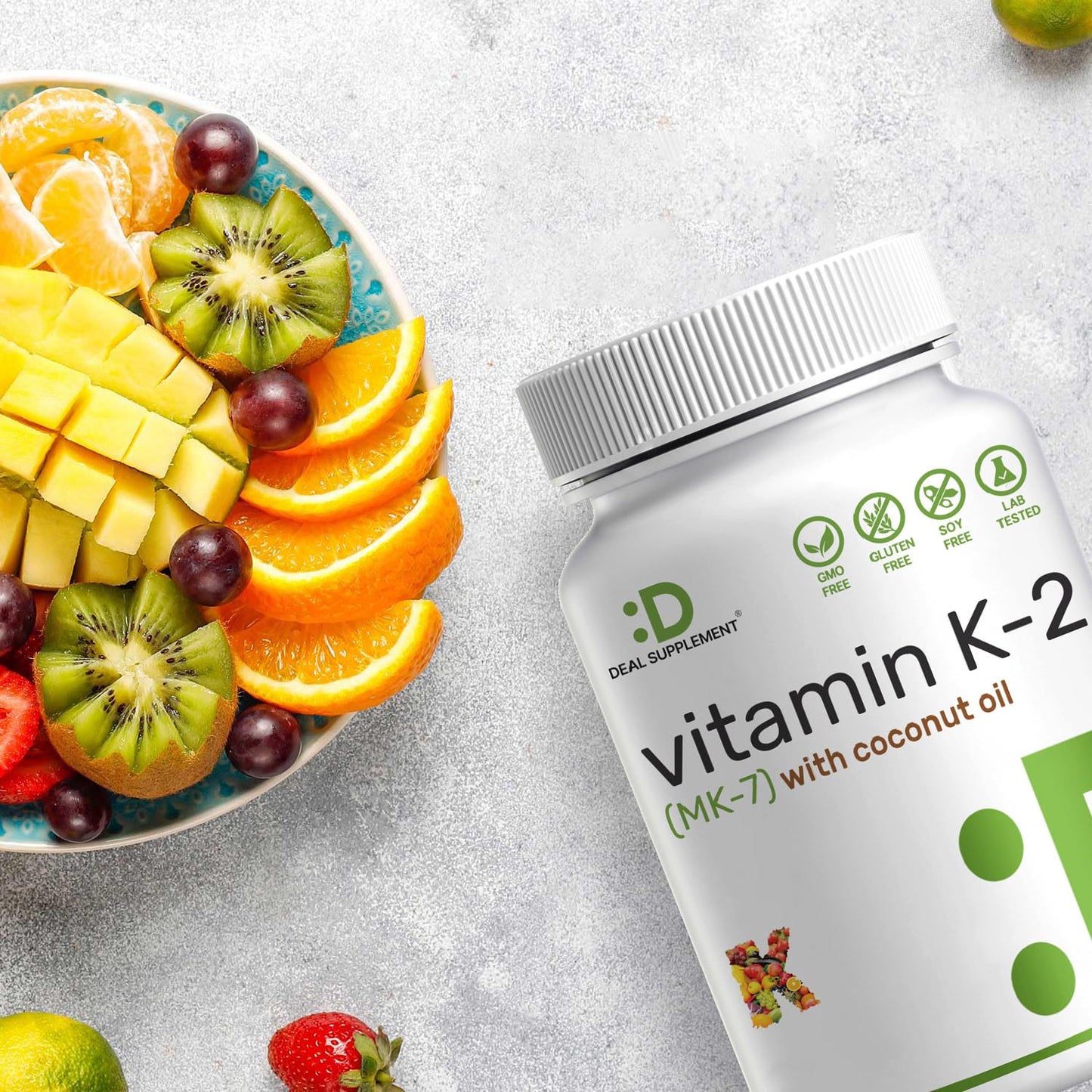 DEAL SUPPLEMENT Vitamin K2 MK-7 200mcg Per Serving, 240 Coconut Oil Softgels | Easily Absorbed Menaquinone-7 Form | Bone, Joint, & Immune Support – Non-GMO Nirvana Guru