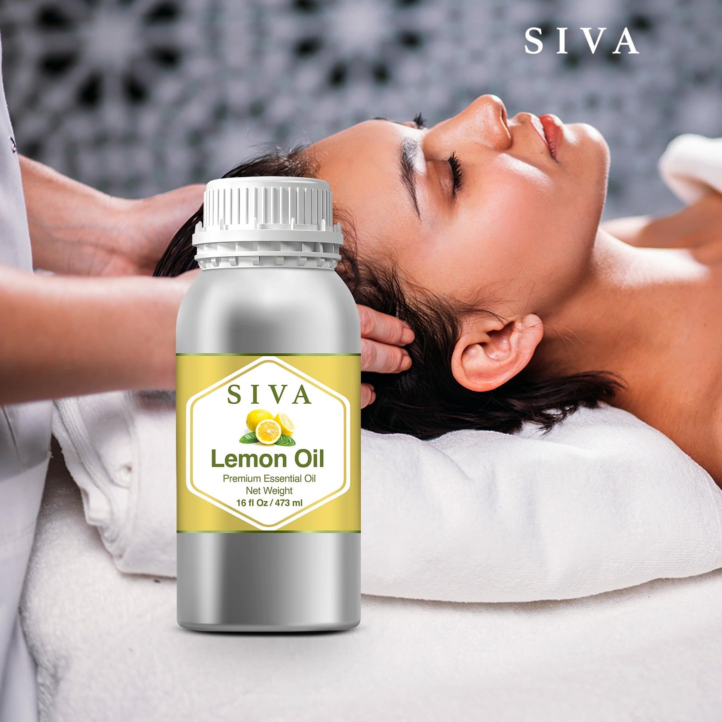 SIVA Lavender Essential Oil - 4 Fl Oz – Natural Lavender Oil - for Diffuser, Face, Skin Care, Aromatherapy, Hair Care, Scalp and Body Massage - with Dropper - Nirvana Guru