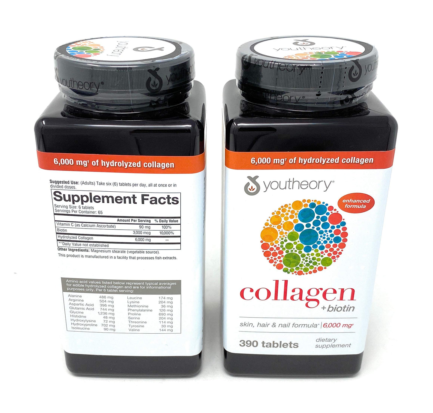Youtheory Collagen Plus Biotin, 390 Tablets - Nirvana Guru