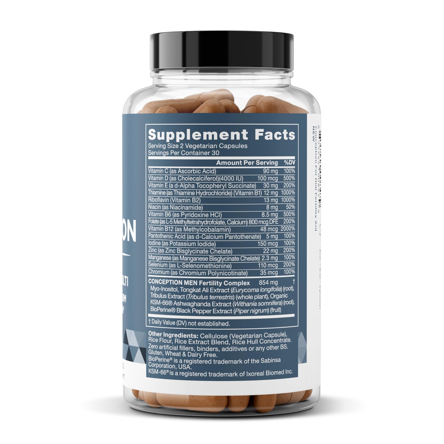 Conception Fertility Supplements for Women – Aids Ovulation, Hormonal Balance, & Regular Cycles – Prenatal Vitamin Support with Myo-Inositol, Folate, Folic Acid, Vitex – 60 Vegetarian Soft Capsules Nirvana Guru