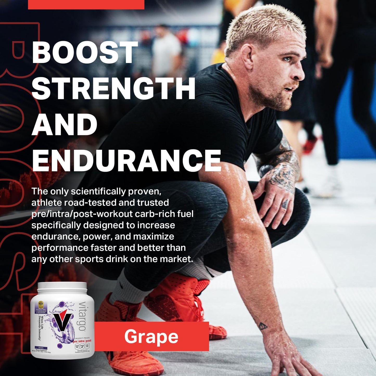 Vitargo Carbohydrate Powder, 2X Faster Absorbing, 4.4 LB Plain, Pre, Intra & Post, Sugar-Free Complex Carb Powder for Recovery, Endurance & Muscle Gain, Made in USA Nirvana Guru