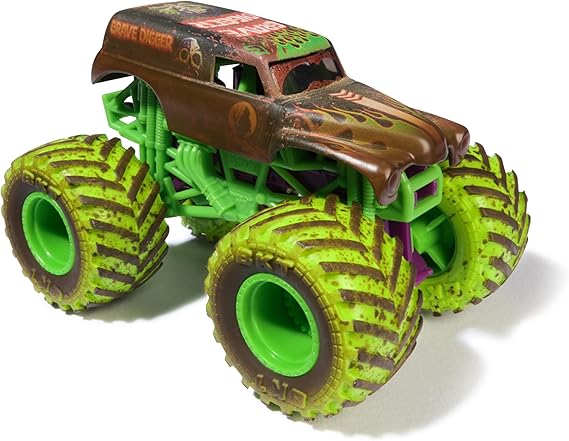Monster Jam Mud Blasters, Grave Digger and Megalodon Color Changing Trucks 2-Pack, 1:64 Die Cast Vehicle, Kids Toys for Boys and Girls 3 and Up nirvanaguru