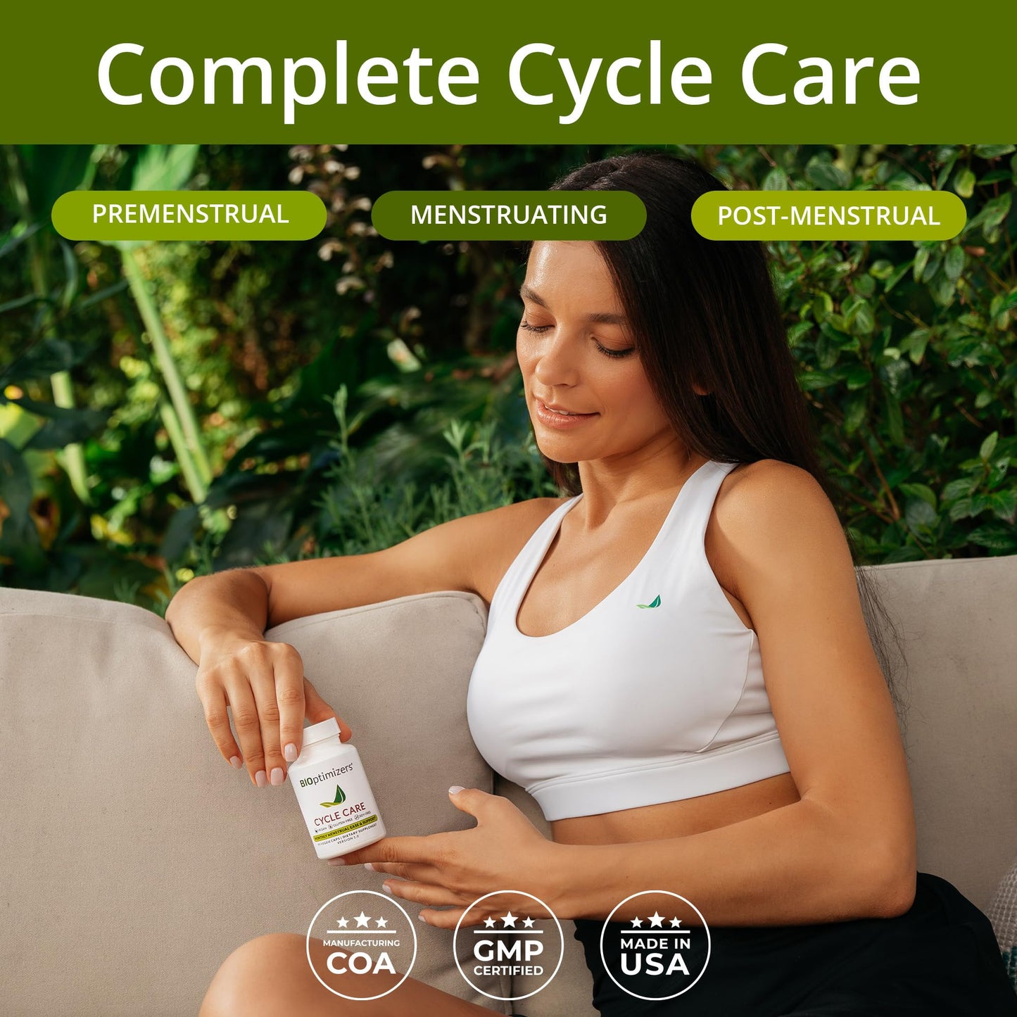 BIOptimizers - Cycle Support - Period Support Supplement for Women - Bloating and Cramping Menstrual Relief - 90 Capsules Nirvana Guru