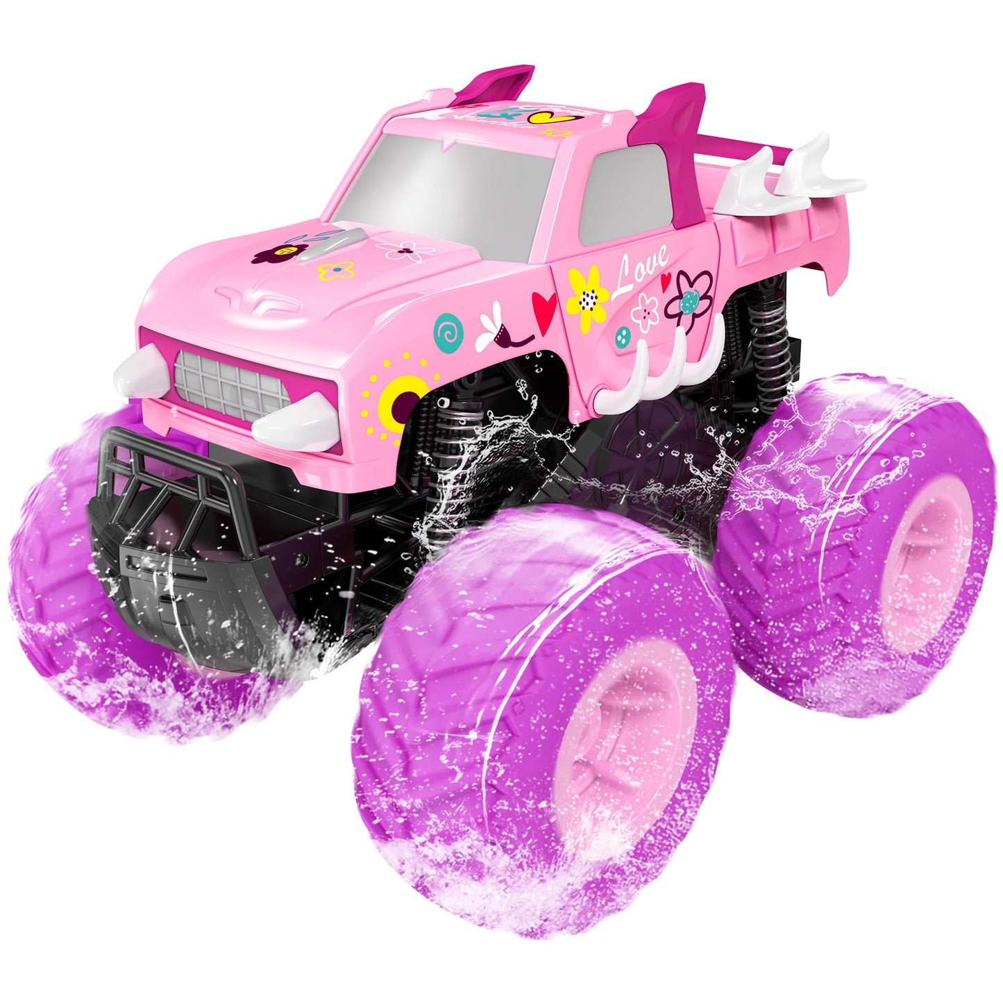 Threeking 1:16 Waterproof Monster Truck Toys RC Cars Amphibious Remote Control Car Trucks 4WD All Terrain Off-Road Pickup Toy for 6 7 8 9 10 11 12 Year Old Boys Girls Kids Gifts Presents Nirvana Guru