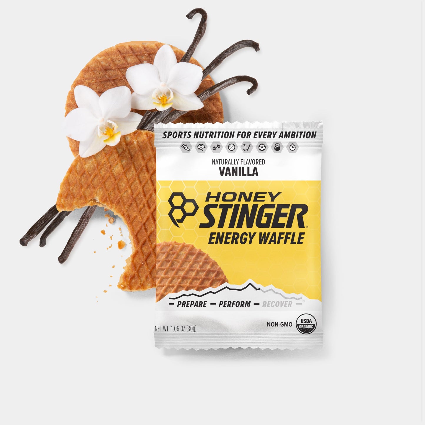 Honey Stinger Organic Honey Waffle Energy Stroopwafel for Exercise, Endurance and Performance Sports Nutrition for Home & Gym, Pre and Post Workout Box of 16 Waffles, 16.96 Ounce (Pack of 16)