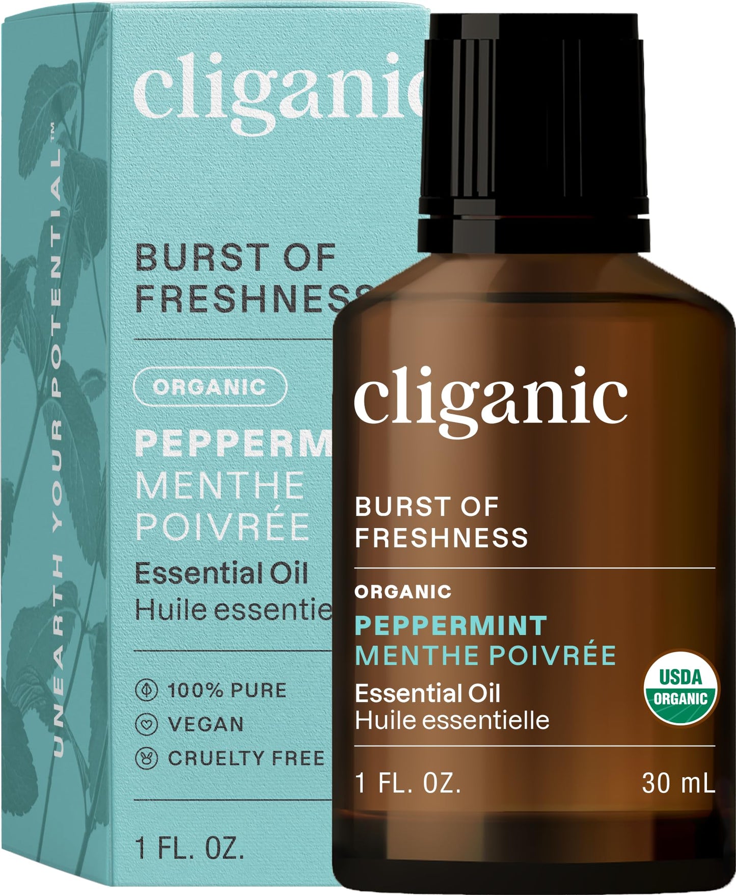 Cliganic Organic Lavender Essential Oil - 100% Pure Natural Undiluted, for Aromatherapy Diffuser | Non-GMO Verified (Packaging May Vary)