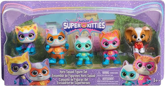 Just Play Disney Junior SuperKitties Hero Squad 5-Piece Figure Set, Kids Toys for Ages 3 Up nirvanaguru