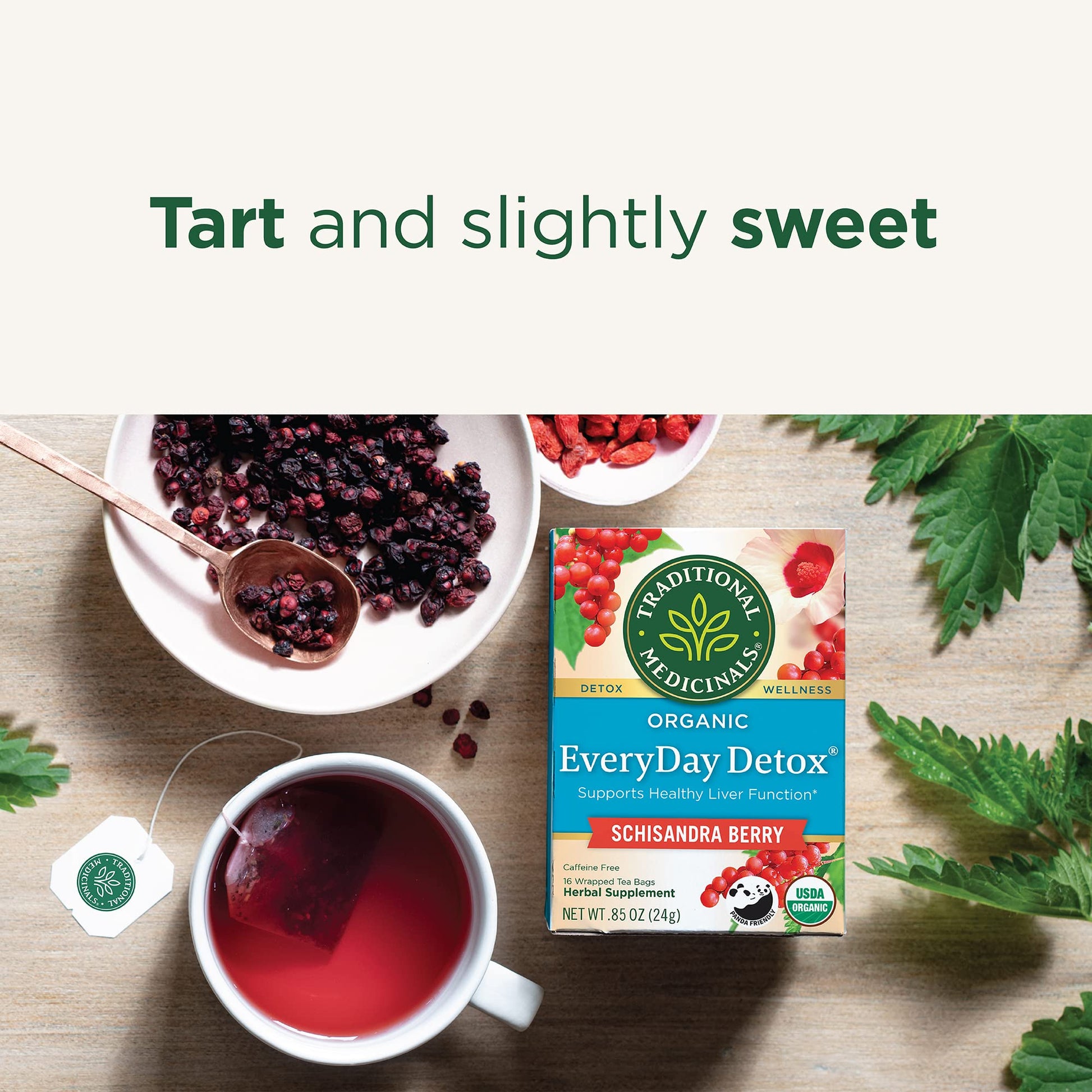 Traditional Medicinals Tea, Organic Roasted Dandelion Root, Supports Kidney Function & Healthy Digestion, 96 Tea Bags (6 Pack) - Nirvana Guru