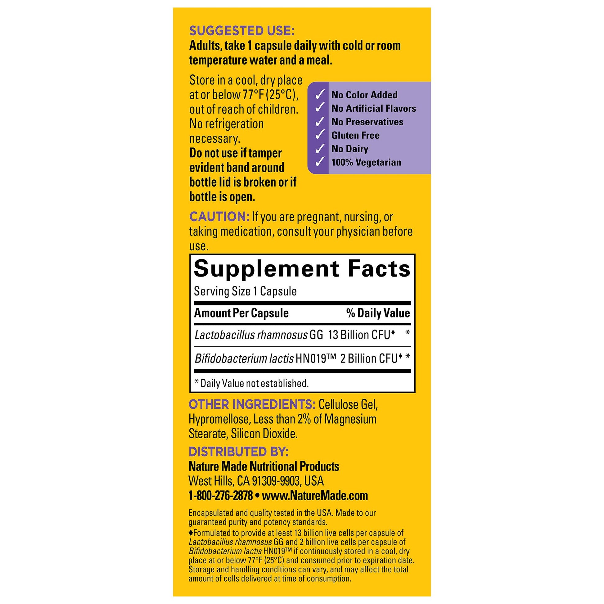 Nature Made Probiotics for Digestive Health Extra Strength 15 Billion CFU from Live Cultures, Probiotics for Women and Men, 30 Probiotic Capsules, 30 Day Supply - Nirvana Guru