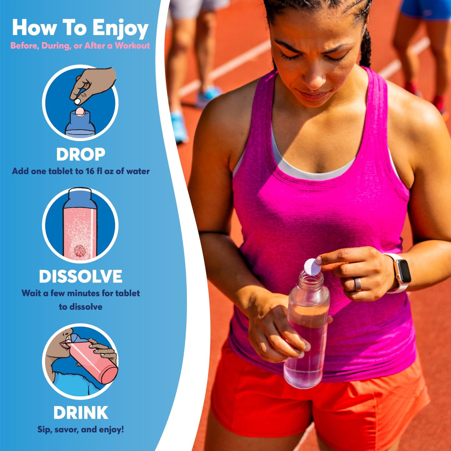 Nuun Energy Electrolyte Tablets with Ginseng, Caffeine from Green Tea Extract, Vitamin B12, B6, B5, Magnesium & 4 Other Electrolytes, Gluten Free & Vegan, Tropical Punch, 8 Pack (80 Servings Total) Nirvana Guru