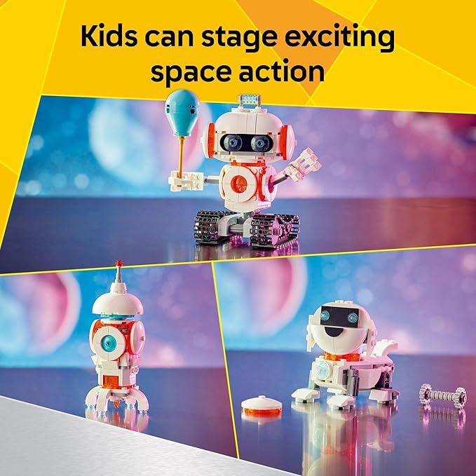 LEGO Creator 3 in 1 Space Robot Toy - Building Toy Kit for Kids with 3 Options, Robot, Spaceship, or Dog - 8 Year Old Boy & Girl Birthday Gifts - 31164 nirvanaguru