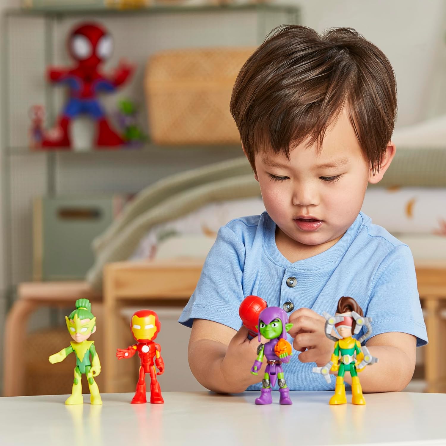 Spidey and his Amazing Friends Marvel, Friends & Foes Pack, 5 Action Figures, 4-Inch, Preschool Super Hero Toys for Kids Ages 3 and Up Nirvana Guru