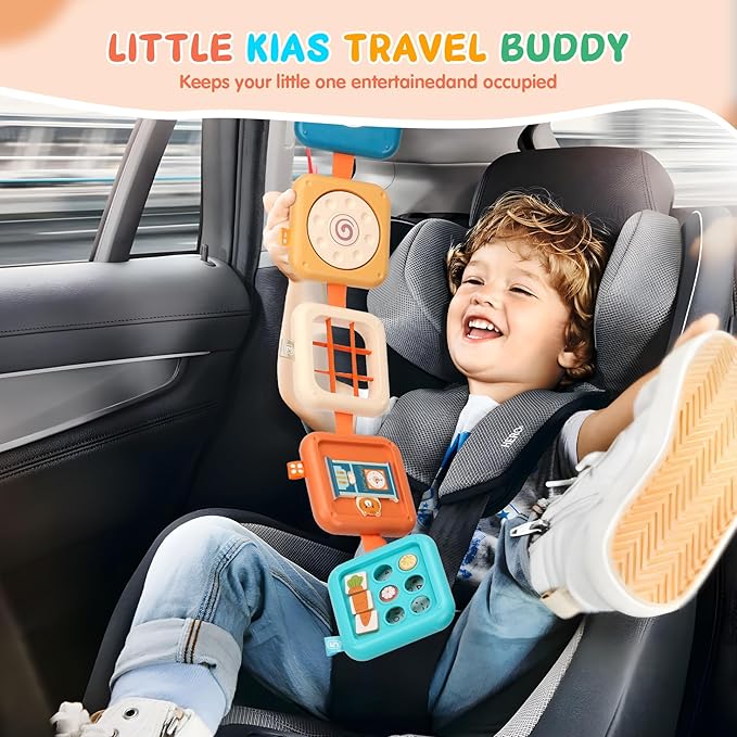 Busy Board for 1 Year Old, Travel Toys for Toddler 1-3, Montessori Busy Board Busy Cube, Toys Gifts for 1 Year Old Boy Girl nirvanaguru