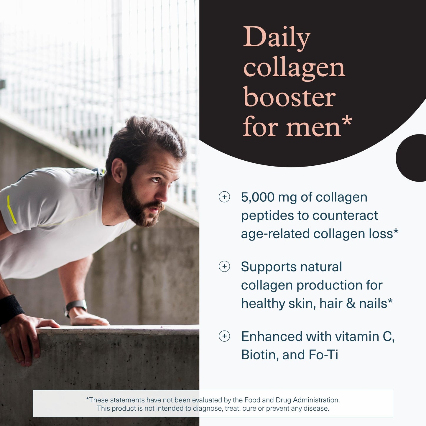 Youtheory Men's Collagen - 5,000 mg Collagen - Daily Supplement for Men - for Hair & Skin Support* - Gluten, Soy & Dairy Free - 290 Tablets - Nirvana Guru