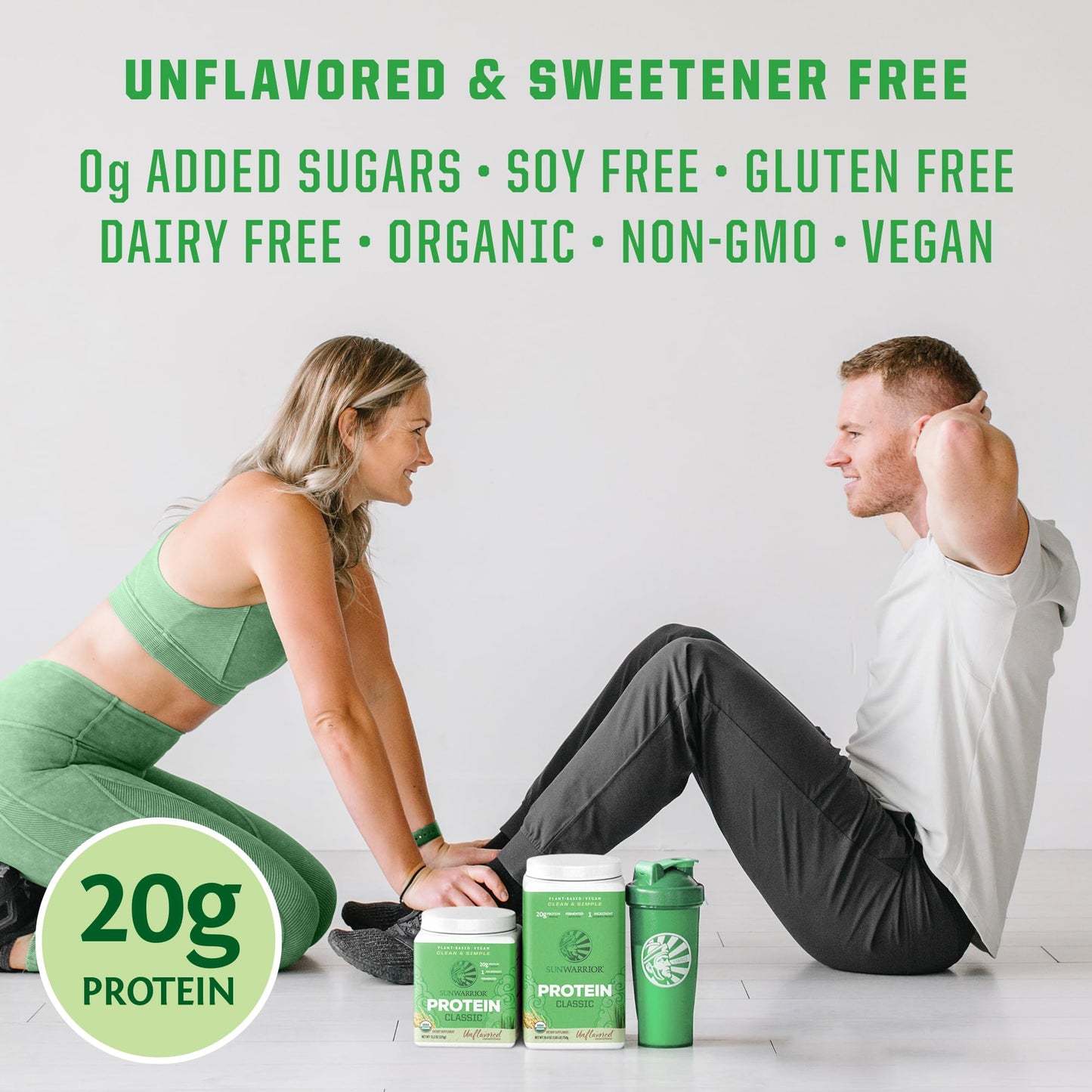 Brown Rice Protein Powder with Bcaa & Amino Acids Raw Rice Protein Shake Gluten Free Low Carb Dairy Free | Plant Based Classic Sprouted Brown Rice Protein Powder Natural 375g by Sunwarrior - Nirvana Guru