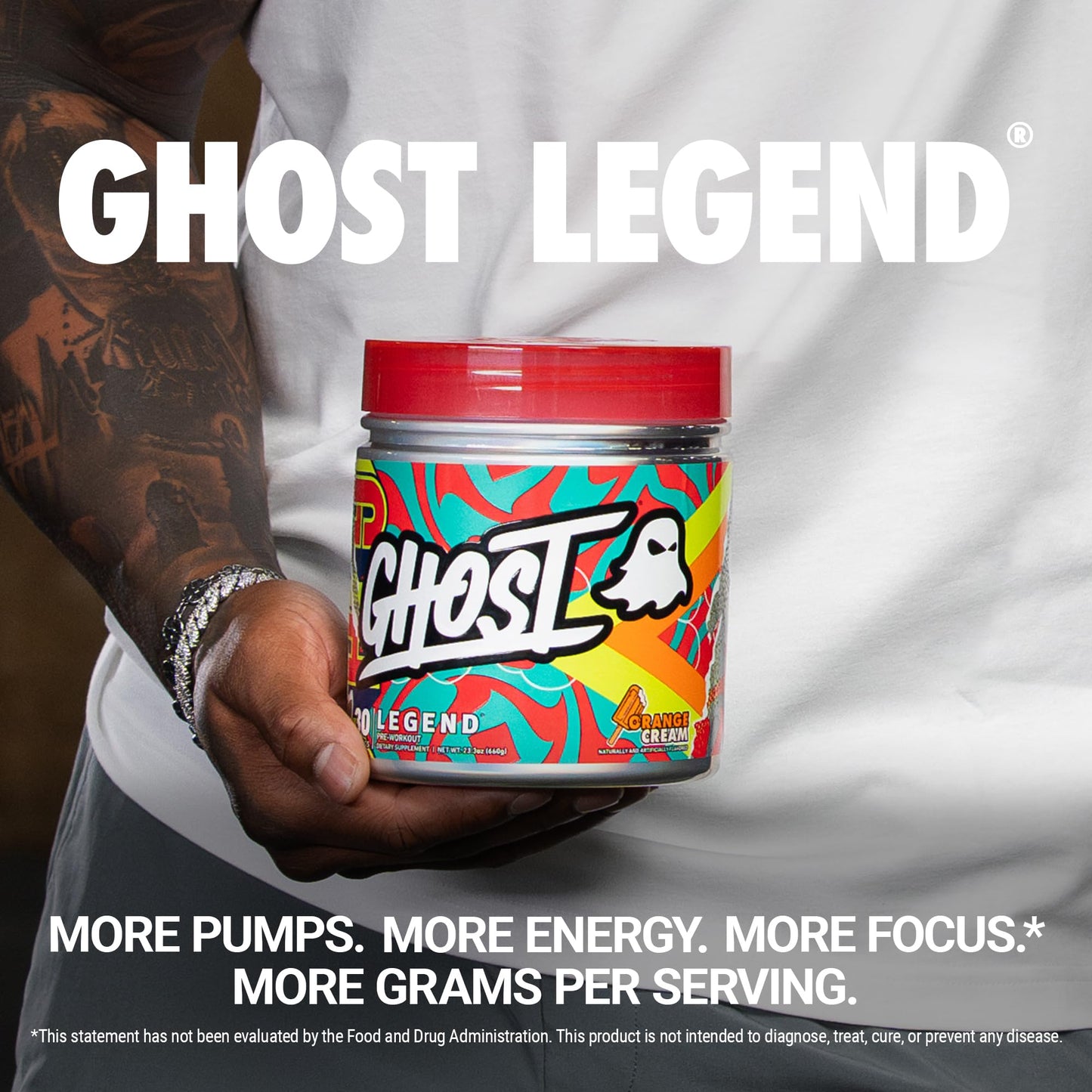 GHOST Legend Pre-Workout Powder, Blue Raspberry - 30 Servings – Pre-Workout for Men & Women with Choline, L-Citrulline, & Beta Alanine for Energy & Focus Nirvana Guru