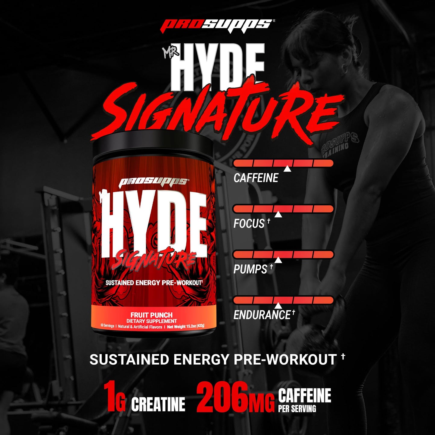 PROSUPPS Mr. Hyde Signature Pre Workout Powder with Creatine, Beta Alanine & Caffeine - Performance, Energy & Endurance - Clean Fitness & Gym Supplements for Men & Women (Blue Razz, 30 Servings) Nirvana Guru
