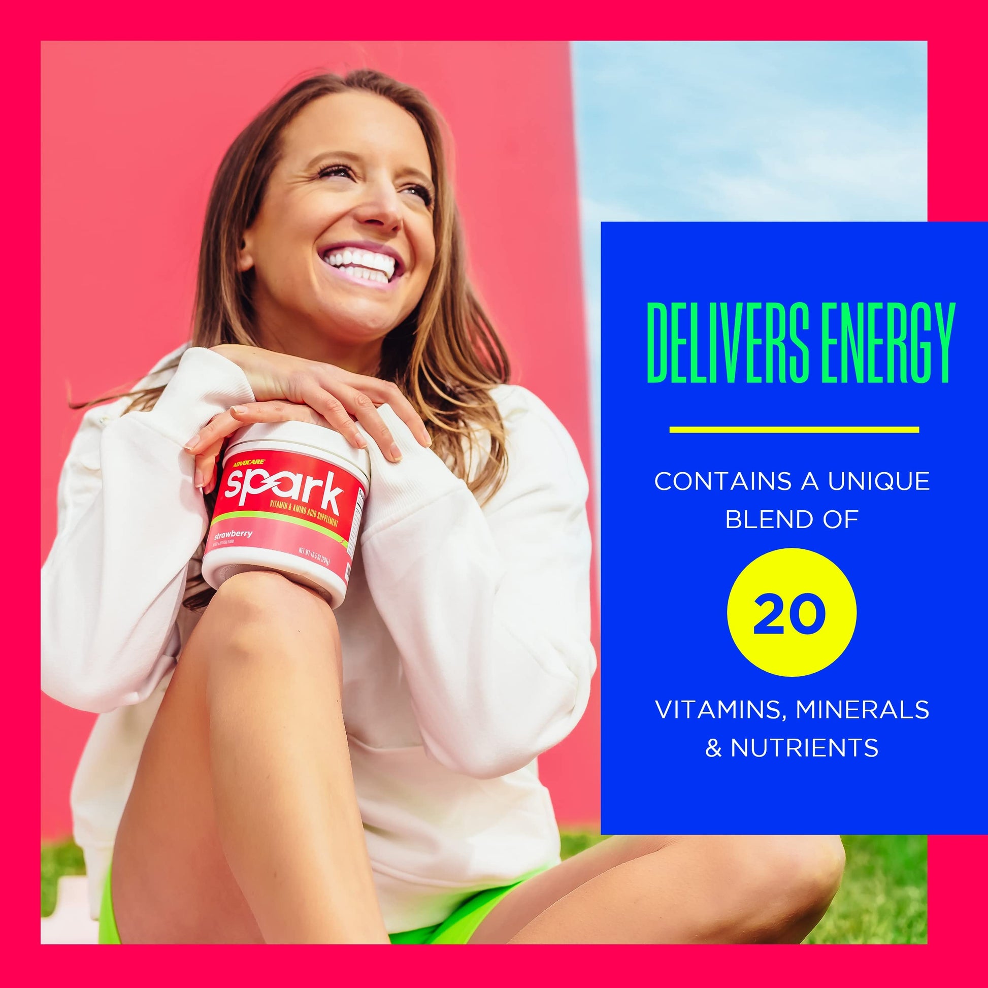 AdvoCare Spark Vitamin & Amino Acid Supplement - Focus & Energy Drink Powder Mix with Vitamin A, B-6, C & E - Also Includes L-Carnitine & L-Tyrosine - Fruit Punch - 10.5 oz Nirvana Guru