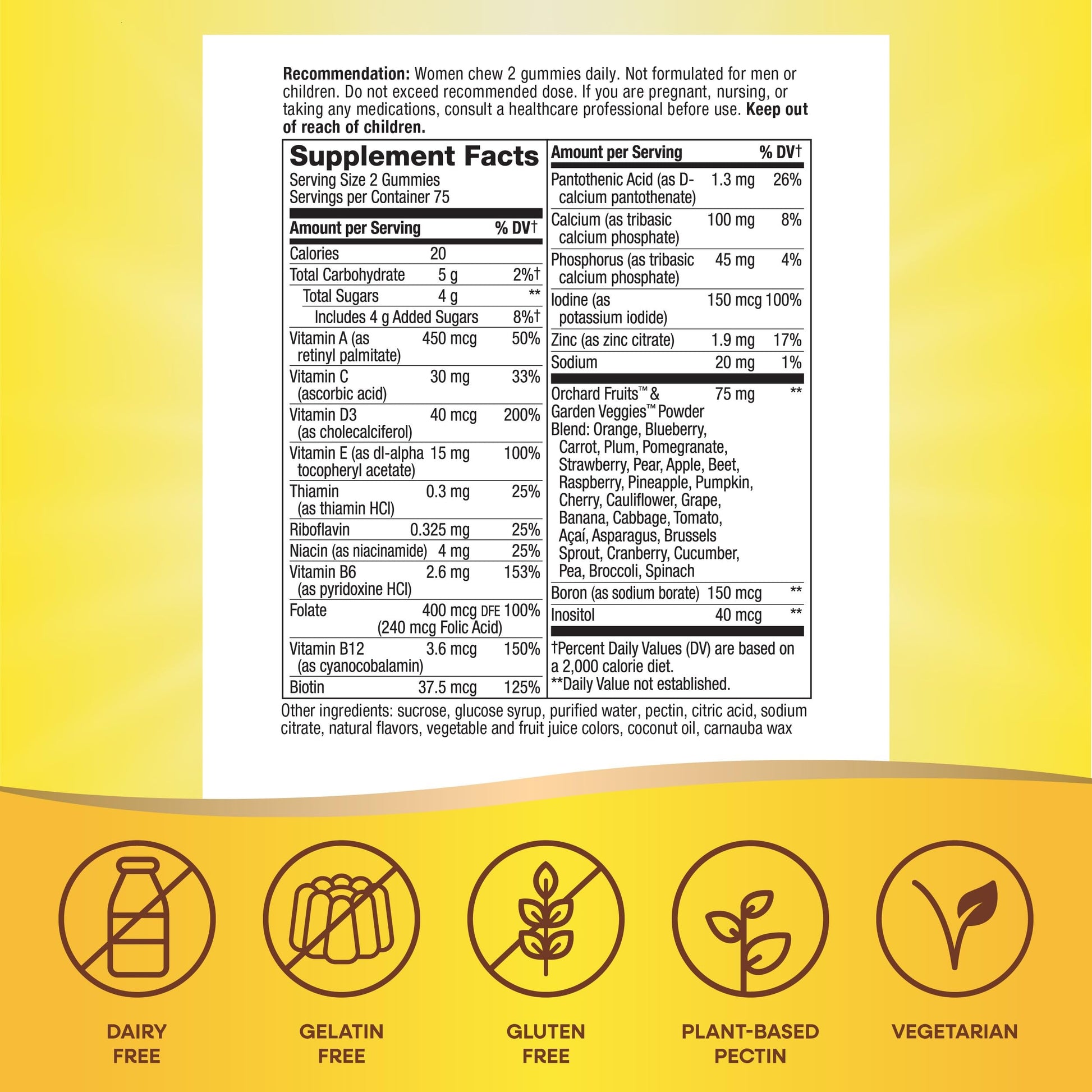 Nature's Way Alive! Women's Daily Gummy Multivitamins, 16 Vitamins & Minerals, Energy Metabolism*, Hair Skin & Nails*, Vegetarian, Mixed Berry Flavored, 150 Gummies (Packaging May Vary) - Nirvana Guru