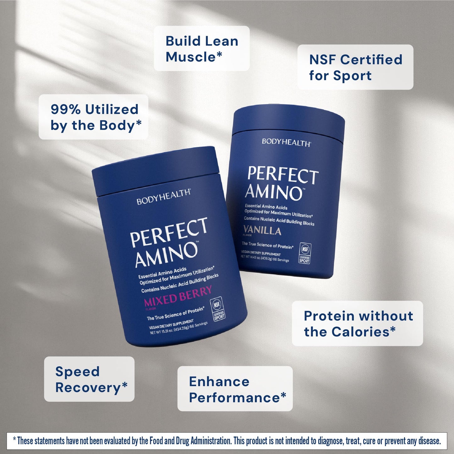 BodyHealth PerfectAmino Powder - BCAA and EAA Powder for Pre and Post Workout - Amino Acid Energy Drink for Men and Women to Support Lean Muscle and Recovery - Strawberry - 30 Servings Nirvana Guru