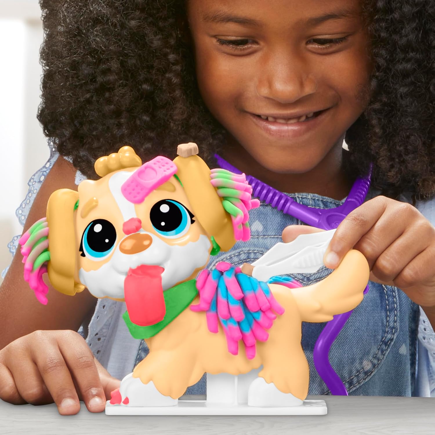 Play-Doh Care 'n Carry Vet Playset for Kids 3 Years and Up with Toy Dog, Storage, 10 Tools, and 5 Modeling Compound Colors, Non-Toxic Nirvana Guru