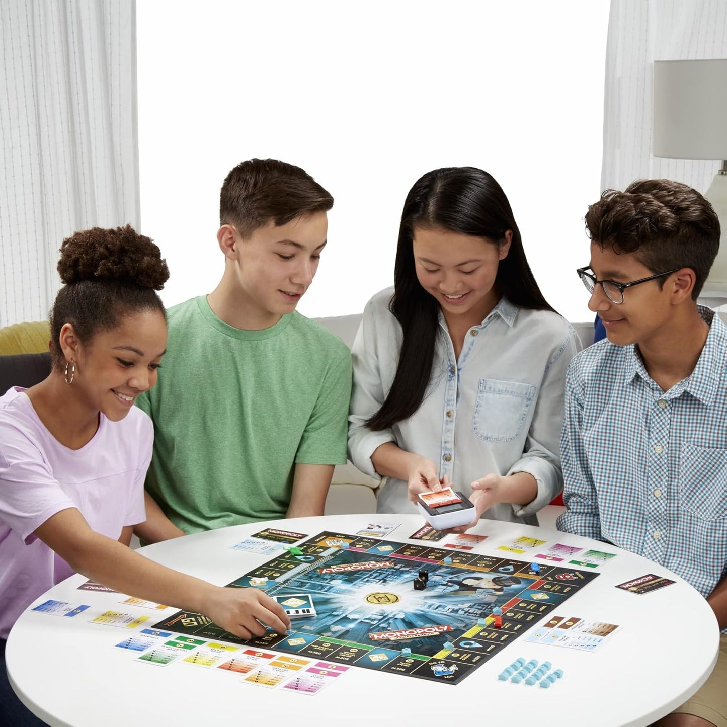 Hasbro Gaming Monopoly Ultimate Banking Edition Board Game for Families and Kids Ages 8 and Up, Electronic Banking Unit Nirvana Guru