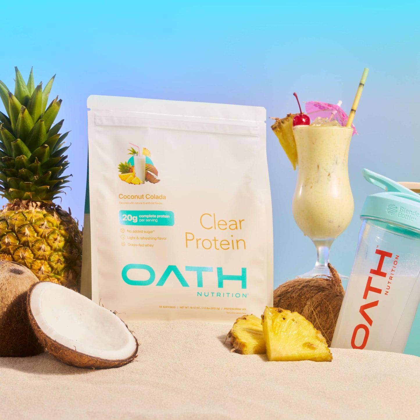 Clear Whey Isolate Protein Powder, Frosty Lemonade, 20g Complete Protein per Serving, No Added Sugar, Grass-Fed, 21 Servings Nirvana Guru