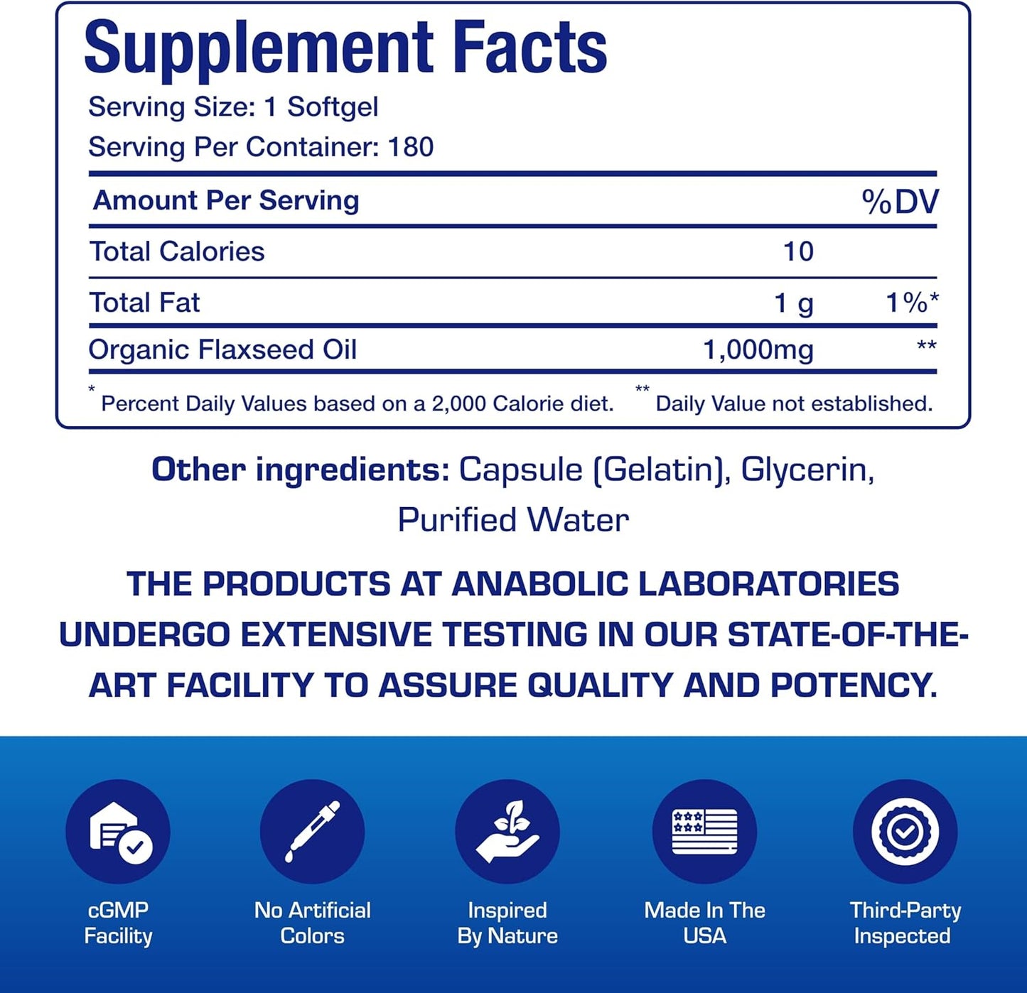 Cold Pressed Organic Flaxseed Oil 1000mg Softgels - Non GMO Organic Flax Seed Oil Rich in Naturally Occurring Omega 3 6 9 for Full Body Benefits - Fish Free Omega 3 Supplement (180 Softgels) Nirvana Guru