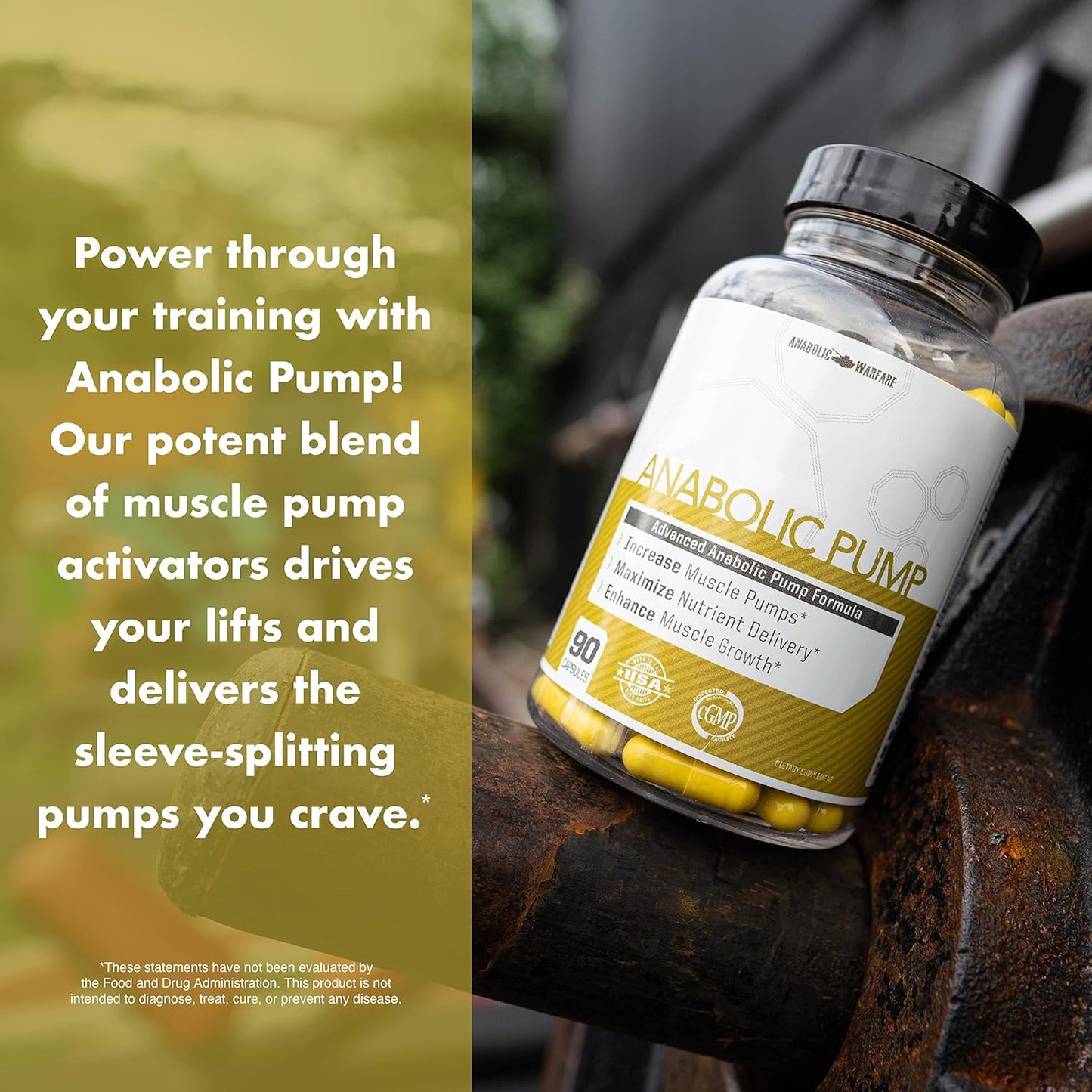 Anabolic Pump, Advanced Pump Formula, Increase Muscle Pumps*, Maximize Nutrient Delivery* (90 Capsules) Nirvana Guru