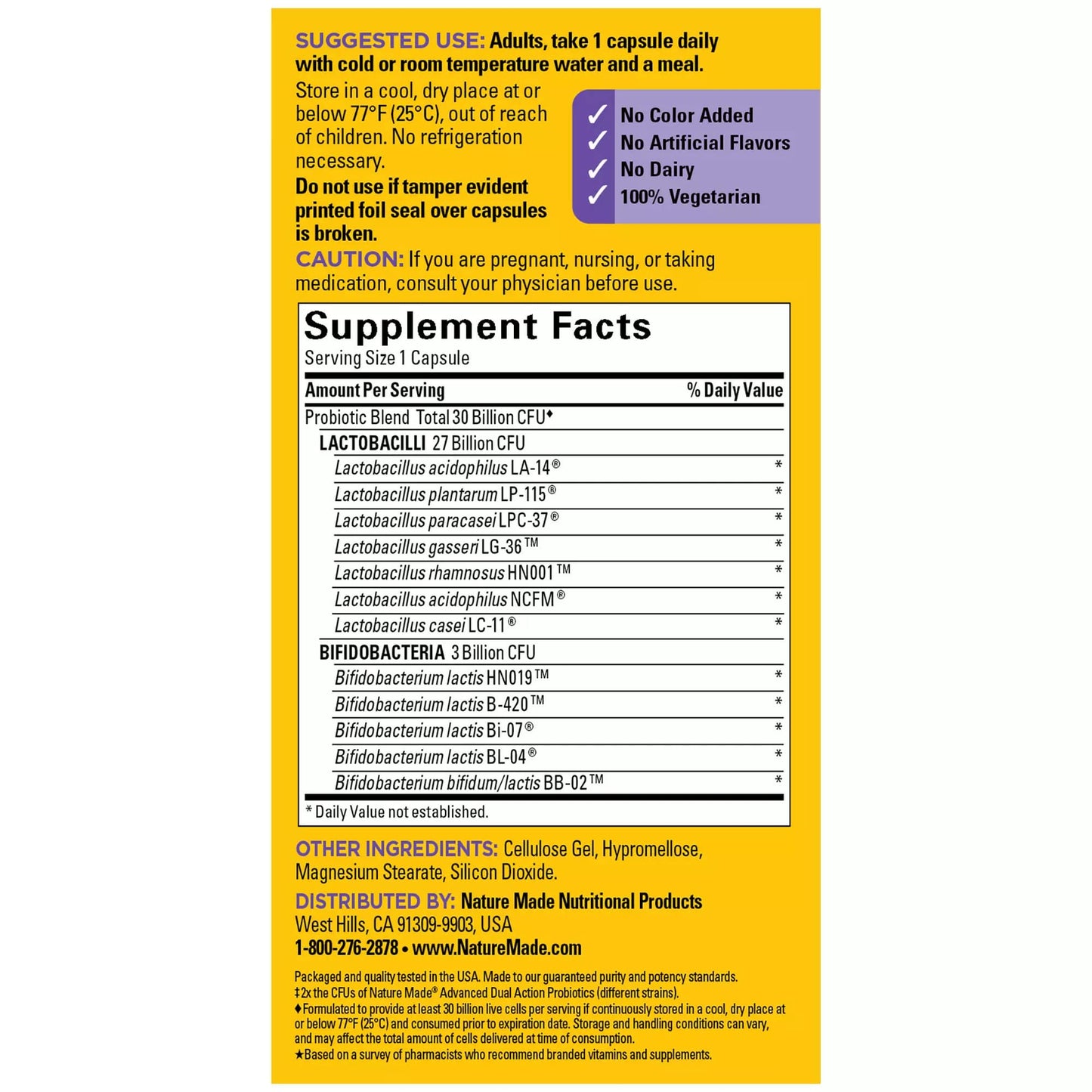 Nature Made Ultra Strength 12 Strain Digestive Probiotics, Probiotics for Women and Men, 25 Probiotic Capsules, 25 Day Supply - Nirvana Guru