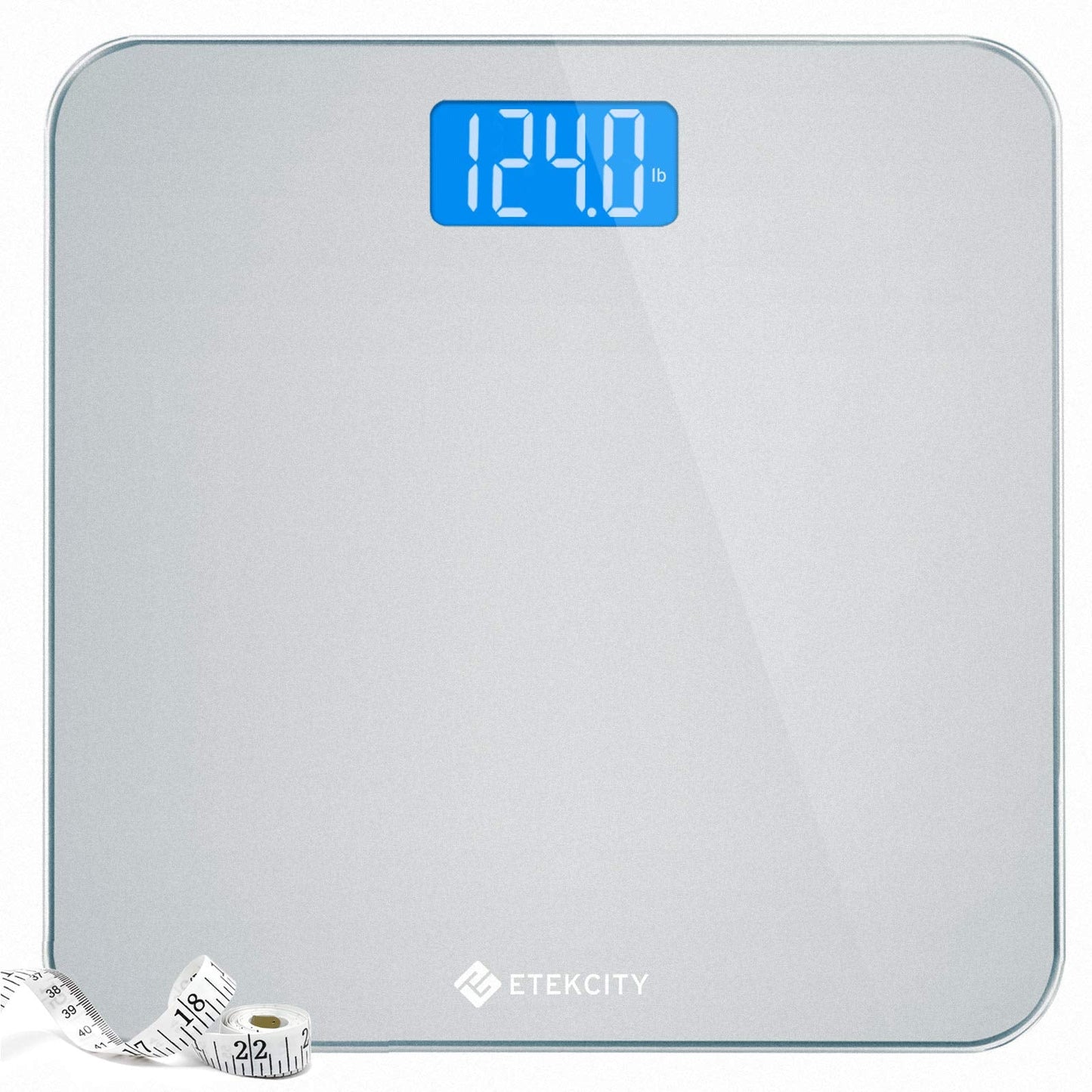 Etekcity Digital Body Weight Bathroom Scale, Large Blue LCD Backlight Display, High Precision Measurements,6mm Tempered Glass, 400 Pounds Nirvana Guru