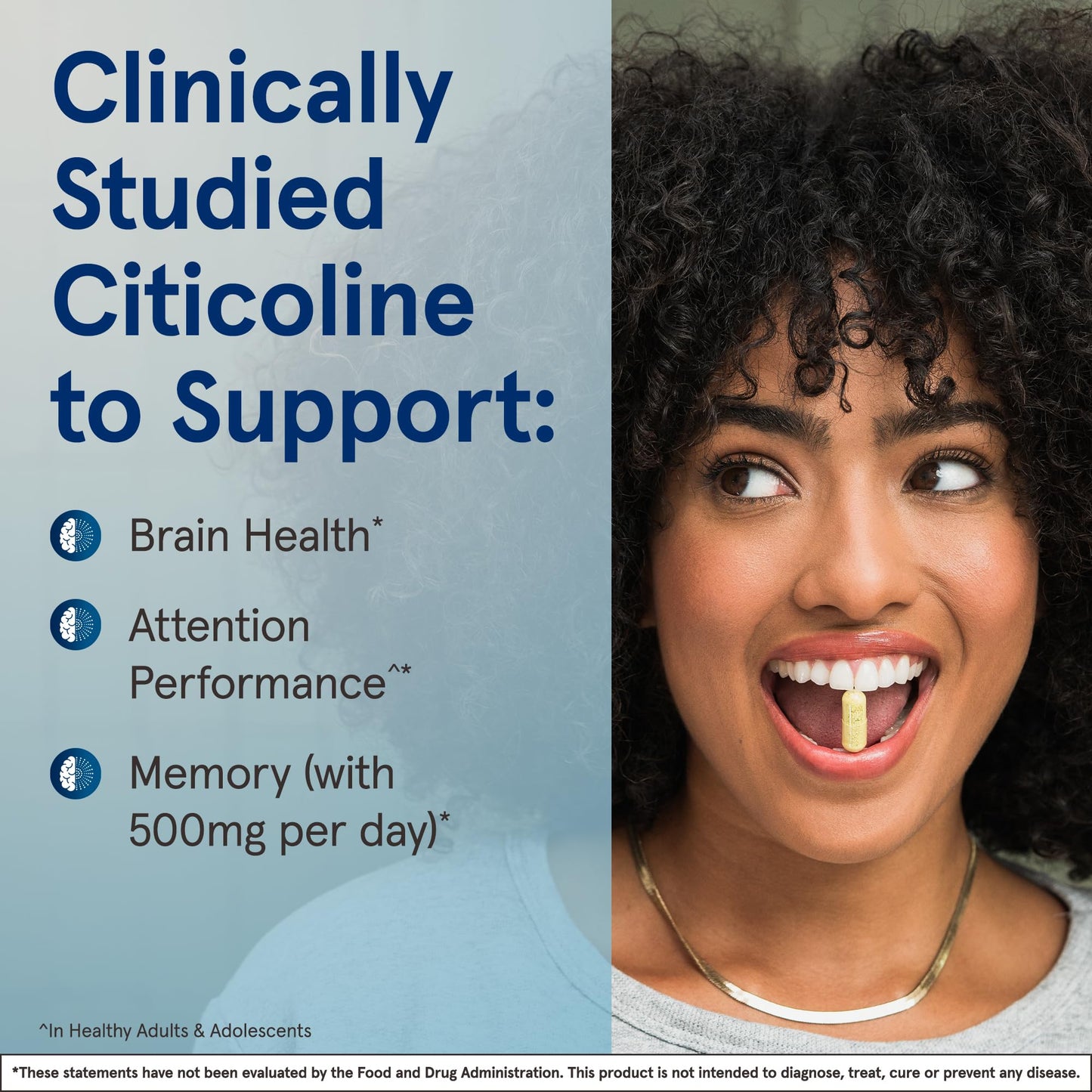 Jarrow Formulas Citicoline CDP Choline 250 MG, CDP Choline Supplement Supports Brain Health, Performance and Memory, 120 Capsules, Up to a 120 Day Supply - Nirvana Guru