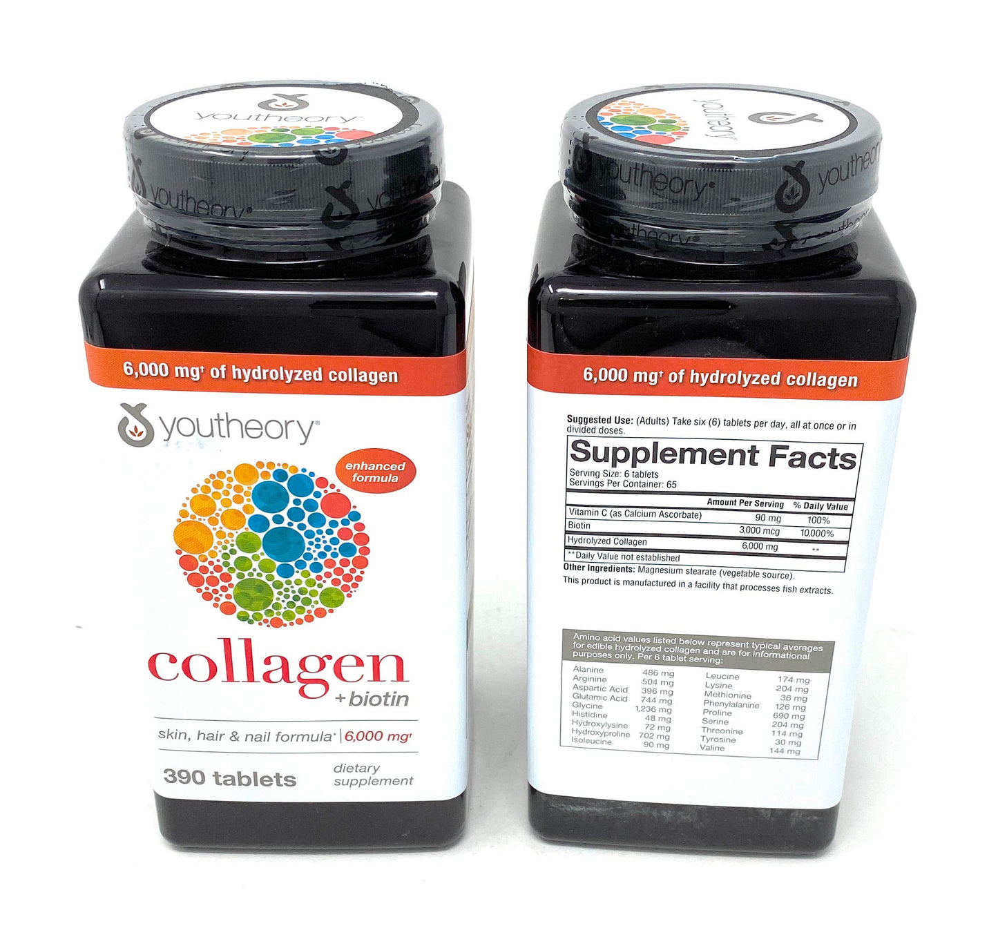 Youtheory Collagen Plus Biotin, 390 Tablets - Nirvana Guru
