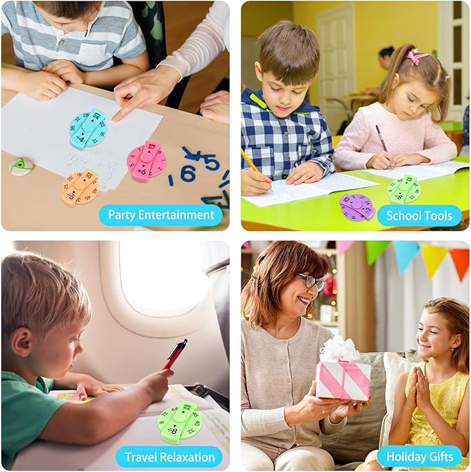 9 Pcs Math Fidget Spinners – Educational Fidget Toys for Kids | Learn Multiplication & Division with Math Spinner Game | Classroom Rewards & Home Learning nirvanaguru