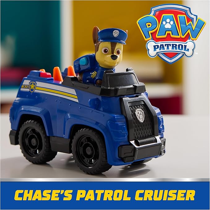 PAW Patrol, Chase’s Patrol Cruiser, Toy Car with Collectible Action Figure, Sustainably Minded Kids Toys for Boys & Girls Ages 3 and Up nirvanaguru