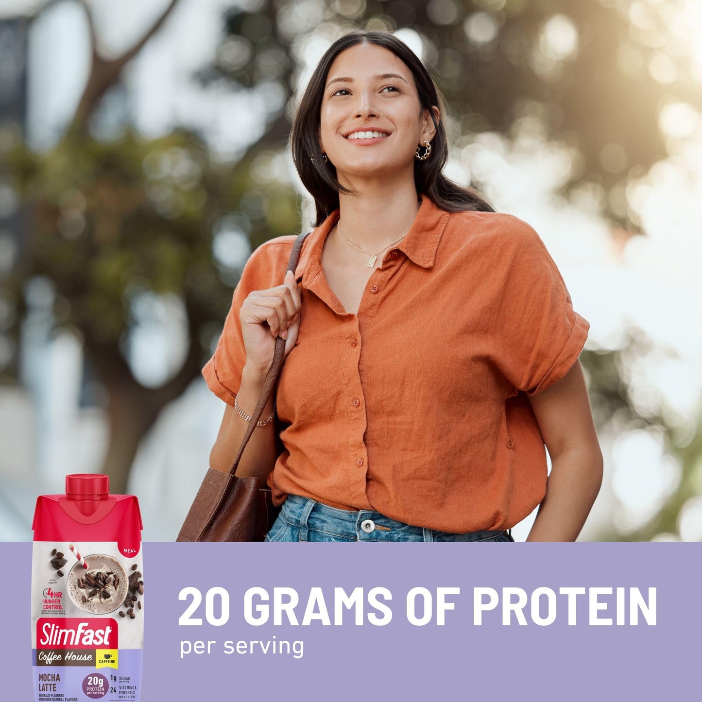 SlimFast Protein Shake with Caffeine, Caramel Macchiato- 20g Protein, Meal Replacement Shakes, High Protein with Low Carb and Low Sugar, 24 Vitamins and Minerals, 12 Count (Pack of 1)