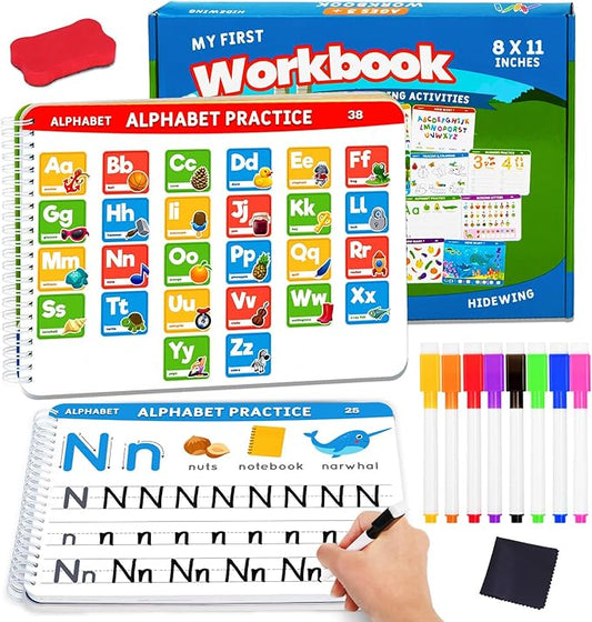 Preschool Learning Activities Educational Workbook: Preschool Handwriting Tracing Books | Autism Learning Materials | Alphabet Learning Toys | Pre k Workbooks | Montessori Busy Book for Kids Ages 3-5 nirvanaguru