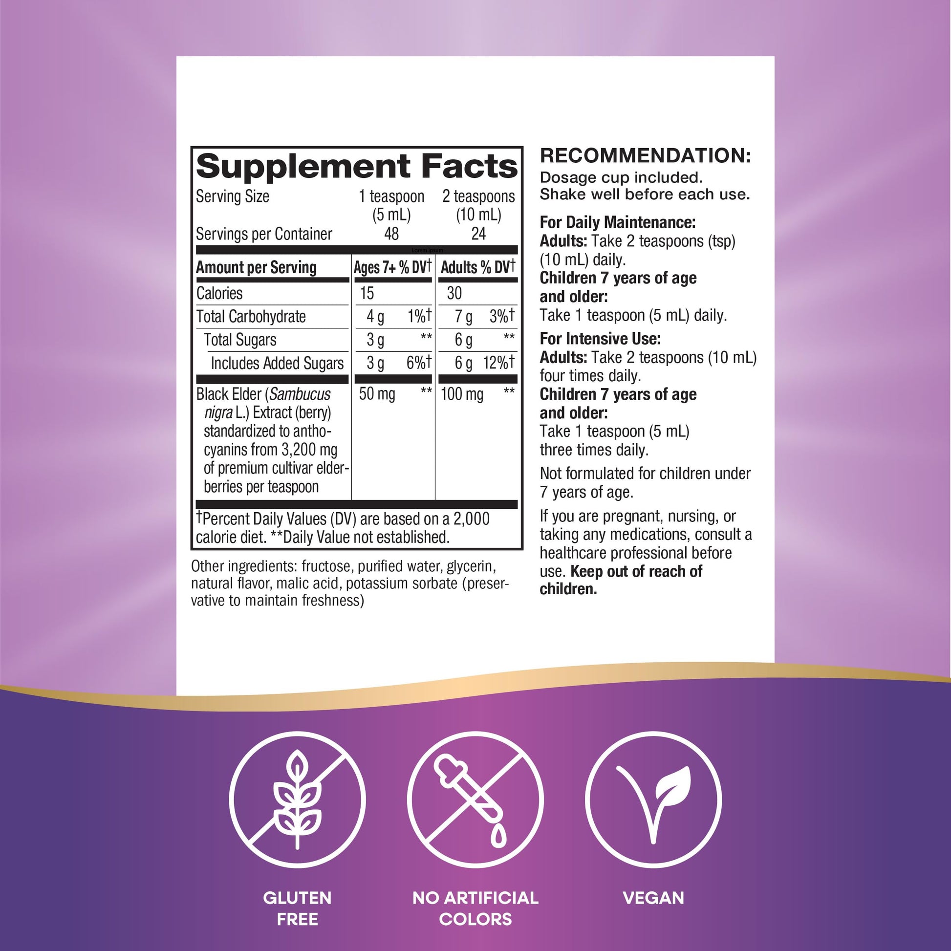 Nature’s Way Sambucus Elderberry Traditional Immune Syrup, Highly Concentrated Black Elderberry Extract, Traditional Immune Support*, Delicious Berry Flavored, 8 Fl Oz (Packaging May Vary) - Nirvana Guru